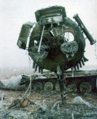 Чего не хотелось?  Вставил же оторванную башню Т-72.