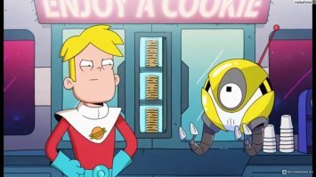 Прямо напомнило персонаж из мультфильма " Final space"