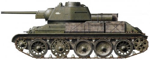Ну судя по фото все же этот танк скорее собран в Нижнем Тагиле из запчастей сделанных в Харькове. А вообще на танках можно было в те времена увидеть наверное все разнообразие катков и разных элементов конструкции танков на одной машине.