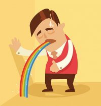 От этих розовых соплей...