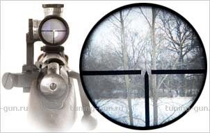 На снайперской трёхлинейке сетка была очень простая. Но стреляли и попадали.
Единственно, прицел этот очень "светлый". В сумерках, когда в современные прицелы уже ничего не видно, в прицел трёхлинейки все видно прекрасно.