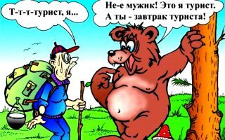 судя по снегу в ролике мишка уже как месяц спит! а если ты его сейчас встретишь то ты уже не турист, а завтрак туриста!