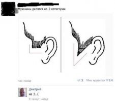 как минимум на четыре ... ведь есть еще бакенбарды ...