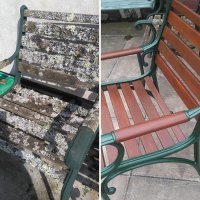 Ага ржавый стул помыл , а он ещё и сам себя покрасил как это мило ...