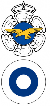 Немного не точно,но в-общем верно.
Вот эмблема и флаг ВВС Финляндии.