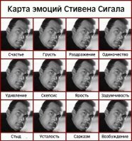 В этой мимике не больше инфы, чем у Сигала