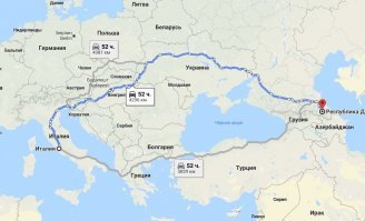 А я вот не понял почему они поехали через Беларусь? Гугл дает более короткий маршрут. Или сейчас стараются не ездить через Украину?