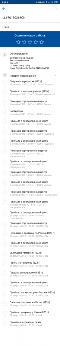 У меня наоборот посылки стали долго идти. До двух месяцев. Обь - Новосибирск - Московская область - Новосибирск!!!! - Москва - Подольск - видное. И таких посылок очень много