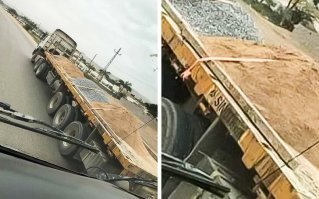 А что здесь плохо? Брус не слетит, который не даёт кучам разъехаться)))