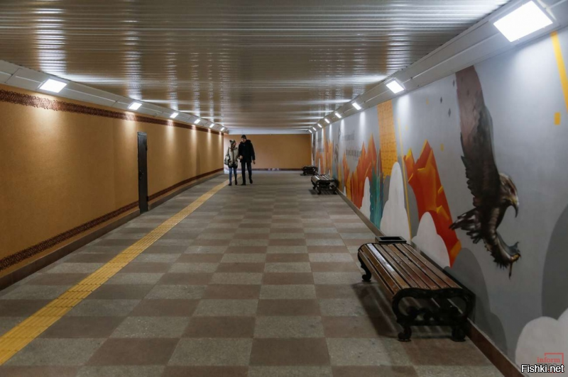 А Алма-Ате камеры в подземных переходах стоят. Некоторые переходы не менее украшены.