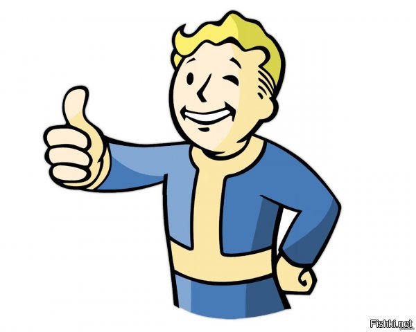 Суть эмблемы игры Fallout в том, что если палец полностью закрывает ядерный гриб- ты на безопасном расстоянии. Если нет, то...