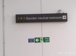Есть переходы для людей,а я вот тут снял переход для...и туалет для неопределившихся...Куда катится мир???!!!