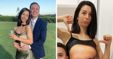 Я думал, он ей колпаки на сиськи заказал, чтобы соски не торчали  
И она типа их демонстрирует под купальником.