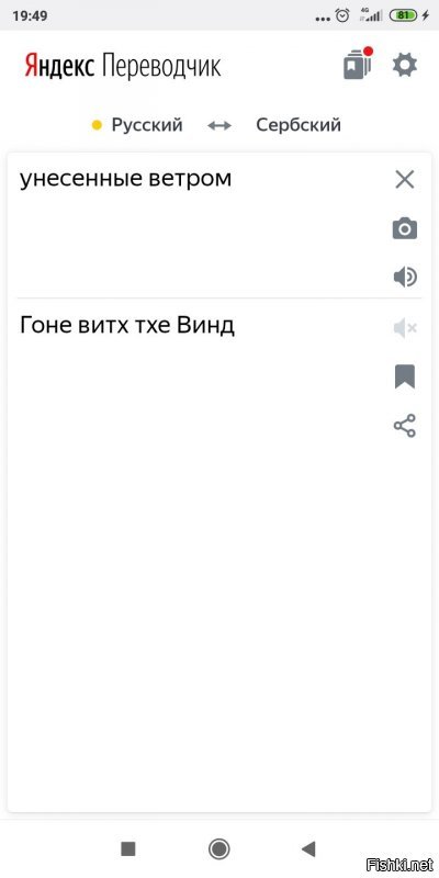 Яндекс переводчик.