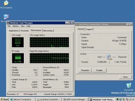 Самый урзанный гуй XP, который видел лично. Почти 2 месяца аптайм, одна единственная задача (кто в курсе, сразу поймет, что за задача :) ), использует всего 62мб оперативки из выделенных 400мб.
