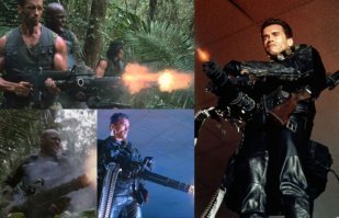 Пулемет M134 Minigun в кино. Эти два фильма в представлении не нуждаются..