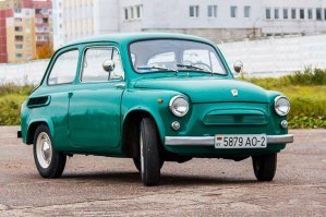 Эту компоновку унаследовали с Жука от Фольксваген, которая перешла в Фиат 500 и 600, затем в горбатый запорожец, который сейчас от фиата почти никто не отличит. Затем с горбатого компоновка перекочевала на остальные запорожцы.

Chevrolet Corvair (1960-ые) тоже, кстати, имеет мотор сзади, и он у него тоже с воздушным охлаждением

На фото - Фольксваген Битл, Фиат 500, горбатый Заз-965 и упомянутый Шевроле