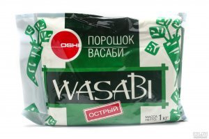 Ага. Хрен со смесью из экстрактов горчицы, лимонной кислотой, желтым красителем №5 и синим красителем №1. Она (имитация васаби) поставляется в больших промышленных упаковках в виде порошка, и повара, перед тем, как подать васаби на стол, растворяют порошок в воде так, чтобы получилась острая паста».