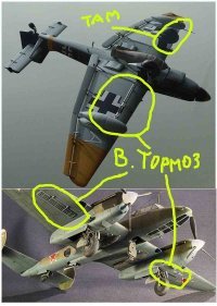 Это воздушные тормоза, чтоб не так быстро пикировать в низ. У немцев на Ю-87 и на советских Пе-2 были решетчатые тормоза. принцип такой, чтоб вызывать максимальные завихрения у крыла, тем самым мешая двигаться быстро в потоке воздуха.