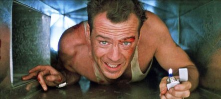 Он всё ещё под спаусухой был?  Куда, и главное как, он собирался дальше уползти в пространстве между потолком и подвесным потолком?  Фильмов с Брюсом Уиллисом пересмотрел?  Думал найти просторный воздуховод с выходом к заправленному самолёту с 2 млн долларов на борту? Сказочный идиот.