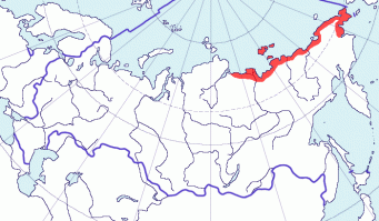 Это ареал обитания гаги обыкновенной (Somateria mollissima). А вот, например, ареал обитания гаги очковой (Somateria fischeri).