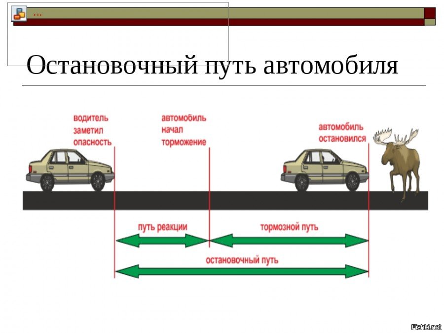 Оценка тормозного и остановочного пути презентация