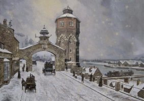 Мне Кимгим напоминает из вселенной «Черновика». "Кимгим   типичный европейский город образца XIX века. Население говорит на местном языке, непохожем ни на один из земных и имеет непривычные нашему слуху имена. Но есть и немного русских, среди которых ресторатор Феликс."
