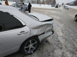 Авария дня. Проезд на красный в Прокопьевске