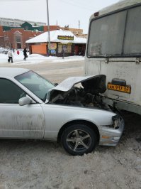 Авария дня. Проезд на красный в Прокопьевске