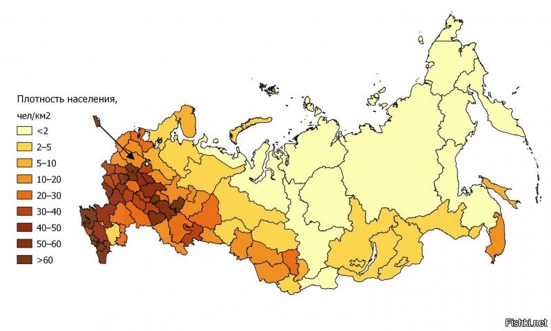 Уж выставляли бы такие что ли. Все скучковались в европейской части и вдоль всей южной границы расползлись. А на вашей карте какие то мифические прям скопления мегаполисов)