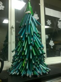 Ёлка из фотобарабанов