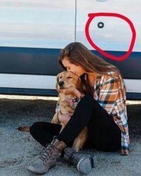 Какой нахрен штатив?!
Ты в глаза долбишься что-ли?
На фото видно отражение парня в черной футболке с короткими рукавами.

И машина на фото почти новая, скорее всего ошиблись писаки, когда придумывали  очередную историю для хайпа.