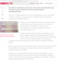 Посмотрел нашу и вашу статистику страховых компаний по автомобилям, чьи водители являются виновниками аварий.
У нас бмв на 27ом месте. У вас вообще нет в списке.
Судя по этим данным, у нас вольво, у вас на лада.