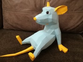 А мы вчера с сыном собрали крысу, которую выкладывали на фишках, на прошлой неделе.