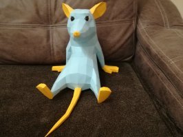 А мы вчера с сыном собрали крысу, которую выкладывали на фишках, на прошлой неделе.