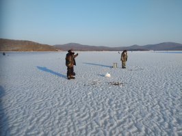 За день до этого купания...Злополучная коса на дальнем плане))