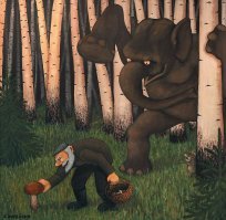 В Индии слон попытался отомстить ударившему его палкой селянину