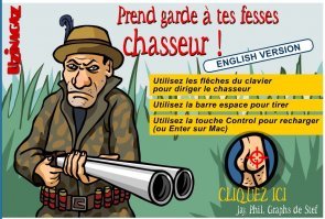 Охотник на геев.
    Сюжет игры прост и ужасен одновременно. Брутальный охотник внезапно оказывается в настоящем аду для натуралов   в лесу, населённом дикими озабоченными активными гомосеками, которые набигают со всех сторон, и люто, бесчеловечно еб"т прямо в очко, стоит лишь немного зазеваться.
   Мужик тоже не промах, и выпиливает назойливых п"дорасов из берданки   только брызги летят. Беда в том, что патроны у него предельно ограничены, и их количество, чаще всего, строго граничит с количеством притаившихся в засаде ахтунгов. Кроме того, зачастую патронташи не видны за кустами и деревьями, и их очень легко пропустить. Что может вызвать в прямом смысле баттхерт на следующем уровне. В этом и заключается невероятная сложность игры. Стоит лишь раз промахнуться, или опоздать с нажатием нужной клавиши    считай, что тебя <span style='color:gray'>[мат]</span>@ли. Больше пяти патронташей взять не получится (+5 патронов в магазине), зато при кучности набегающих геев одним умелым выстрелом можно уложить сразу двоих, троих, а то и четверых.