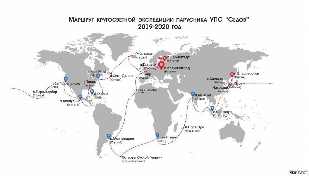 Карта судов мира