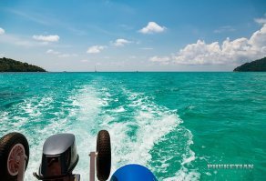 Неинтересно выглядят как и все перенаселенные пляжи.
Гораздо приятнее ходить куда-то в менее туристические места.
Например на острова Сурин рядом с Мьянмой - вот там пока очень здорово!