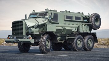 Kasspir MK2 на базе сиииильно переработаного Урала!
Хоть по минным полям путешествуй!