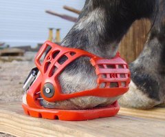 Ща есть уже прикольные пластиковые подковы. Съемные. На липучках.