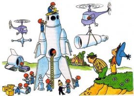 Не знаю как вы, а мне кажется чувак просто любит советскую, детскую классику...