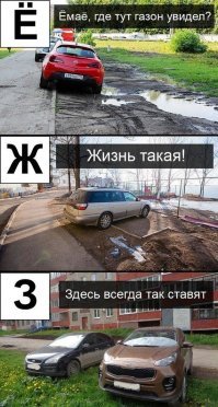 Азбука оправданий автохамов
Откуда берётся пыль и грязь в городах.
PS честно стырено с "Пикабу"