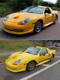 Долго пытался сообразить, что под видом Порше на картинке... похоже это когда-то был Понтиак Фиеро 80-х ))))