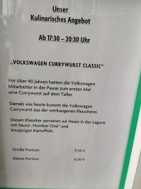 О вкусной и здоровой пище: привет из Вольфсбурга!