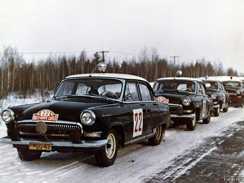 ГАЗ-21 "Волга" в ралли "Monte-Carlo" '1964 год
