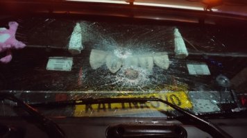 Во-первых, как Вы определили, что там круг, а не поворот, изгиб дороги или полукруг?

Во-вторых, русские - скорее всего, потому что Калинково это в Калининградской области