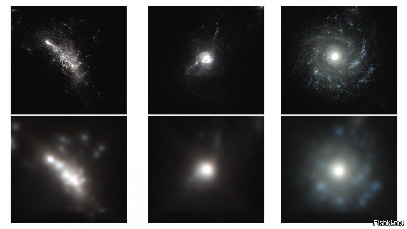 Тоже стало интересно, полез гуглить. Просто черно-белые в основном, а потом цветовые каналы накладывают.

Фото галактики Сомбреро (справа), скомбинированное из снимков телескопов «Спитцер» (слева) и «Хаббл» (по центру)