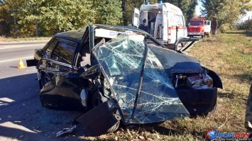 Авария дня. Подрезал ВАЗ и спокойно уехал